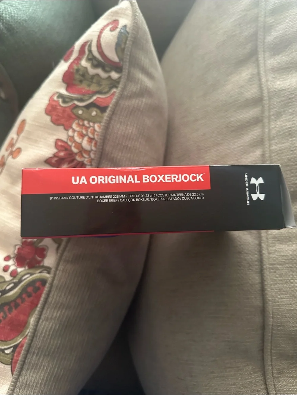 Under Armour Original BoxerJock 2-Pack 9” Boxer Briefs Blue/Black NWT Size M (2)